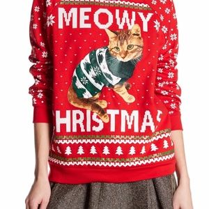 FREEZE Meowy Christmas up sweatshirt